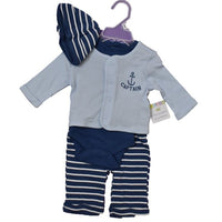 baby 4 piece sets hat body, vest, jacket and leggings