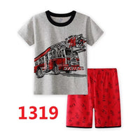 Fire Truck Short Sleeve Pyjamas
