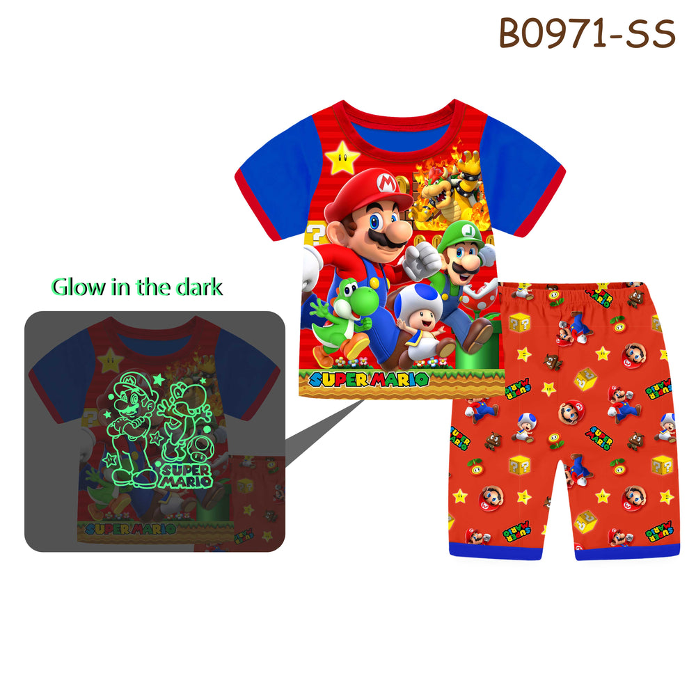 Mario Short Pyjamas 9-12 4pcs