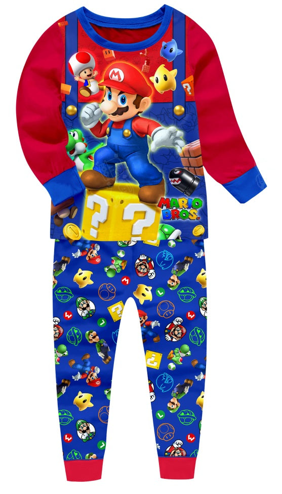 Mario Long Pyjamas Choose Size