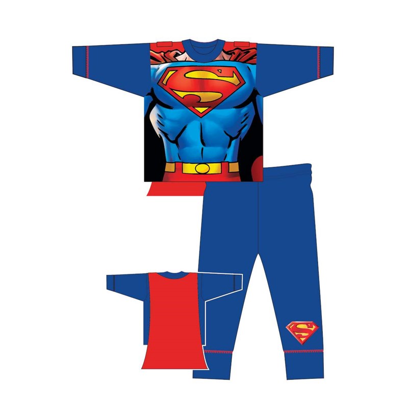 Superman Pyjamas with Cape 8pcs